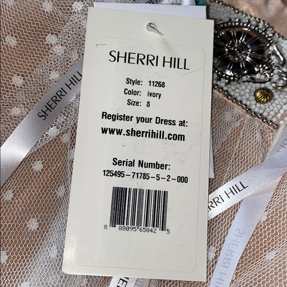NWT ivory sherri hill dress - Picture 4 of 4
